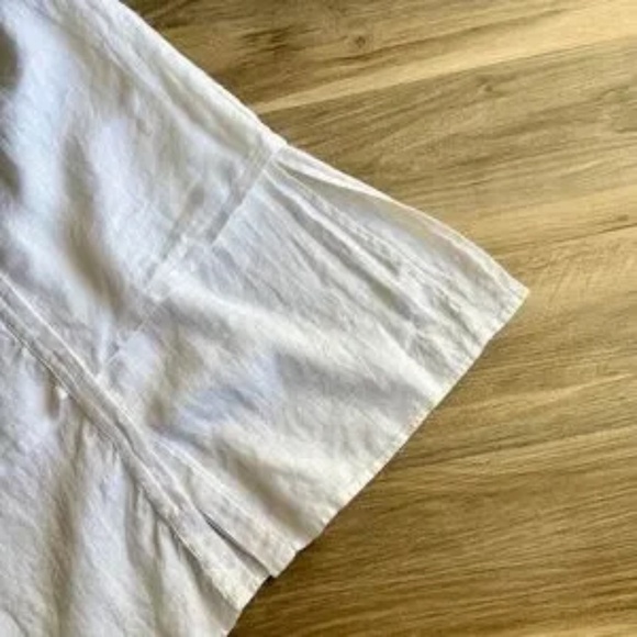 Chico’s Sleeveless Linen High-Low Tunic White | Button Down‎ Top Size 0 - Picture 13 of 15